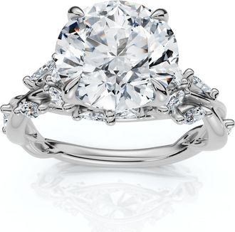 Pompeii3 Certified 3Ct Garden Diamond Engagement Ring 14k Gold or Platinum Lab Grown