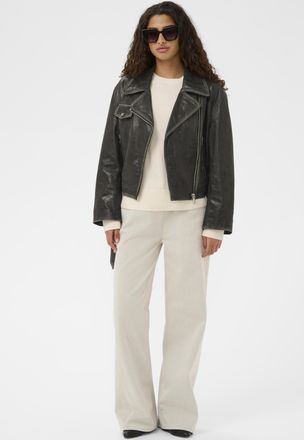 Soaked In Luxury Leren jas SLPanima Leren jas Baggy fit