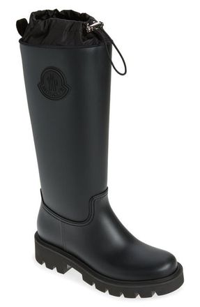 Moncler Kickstream Knee High Rain Boot in Black at Nordstrom, Size 11Us