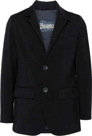 Herno single-breasted blazer - men - Polyester/Elastane/Polyurethane/Polyamide/Polyester - 46 - Blue
