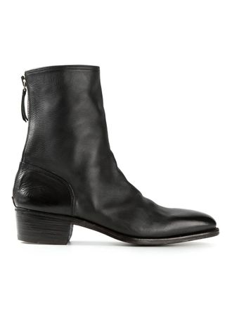 Premiata mid-heel zipped ankle boots - Nero