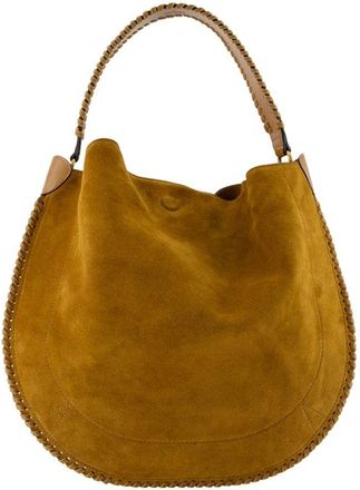 Isabel Marant Womens Oskan Shoulder Bag Brown Calfskin