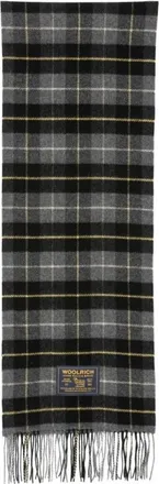 Woolrich Bufanda de Lana a Cuadros - Accessories - unisex - Negro - ONE SIZE