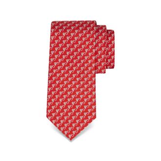 Ferragamo Owl-print Silk Tie