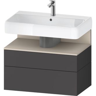 Duravit Duravit - Qatego Mueble Bajo Lavabo, 1 Extra&iacute;ble Y 1 Caj&oacute;n