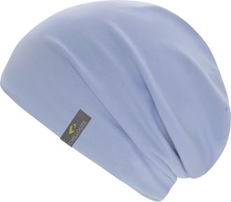 Chillouts Beanie CHILLOUTS Acapulco Hat, Damen, lavender blau, Web, Baumwollmischung, unifarben, M&uuml;tzen Beanie, klassische Forrm, kleines Markenlogo, Doppellagi