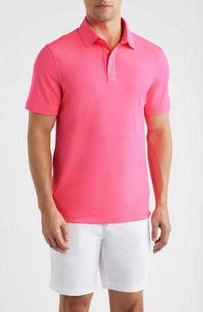 G/Fore Essential Performance Piqu&eacute; Golf Polo in Knockout Pink at Nordstrom, Size Xx-Large