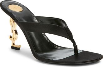 Saint Laurent Opyum Thong Sandal in Black at Nordstrom, Size 6.5Us