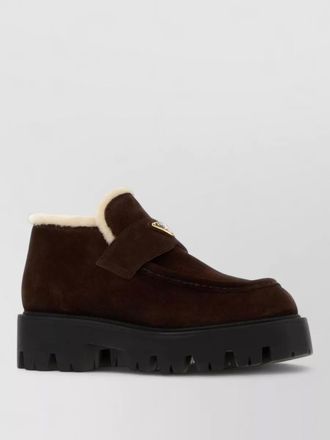 Prada suede loafers