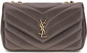 Saint Laurent LouLou Shoulder Bag Gray