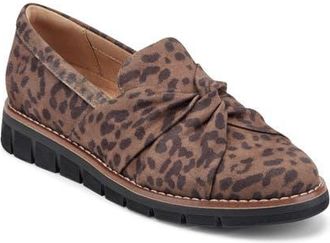 Easy Spirit Vitalia Loafer in Dark Brown Leopard at Nordstrom, Size 6.5