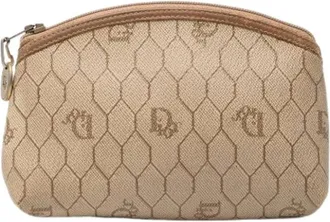 Dior Pre-owned Clutches, female, Beige, Size: ONE SIZE Pre-owned Fabric Vintage Clutch