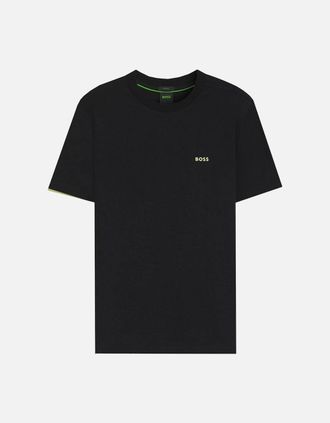 HUGO BOSS Mens Hugo Boss Mens Black Regular Fit T-shirt. - Size: 7-10YRS
