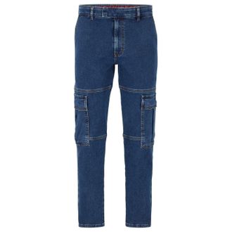 HUGO BOSS Hugo Mens Carpenter Slim Fit Jeans in Medium Blue - Size 34W/32L