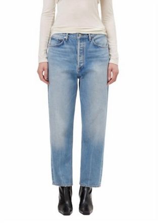 A Gold E 90s Crop Mid Rise Straight Jean In Vault