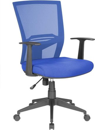 Serena Serena - Silla De Oficina Palmerston, Silla Ejecutiva De Malla Con Reposabrazos, Asiento De Oficina Ergon&oacute;mico, Cm 59x64h96/106, Azul