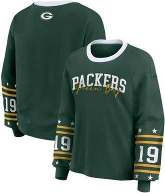 WEAR by Erin Andrews Womens WEAR by Erin Andrews Green Green Bay Packers Plus Size Sport Long-Sleeve T-Shirt at Nordstrom, Size 4X