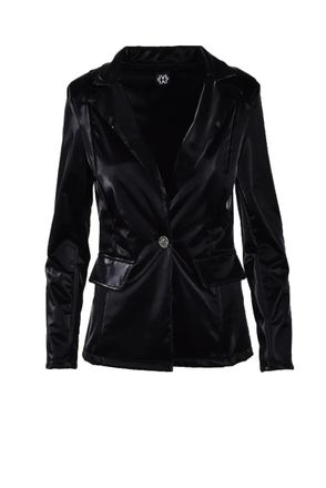 Lvl Level Vibes Level Black Tailored Polyester-Blend Jacket