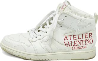 Valentino Garavani Sneakers alte in pelle - Bianco