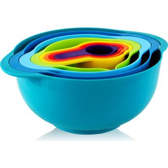 MegaChef Multipurpose Stackable Mixing Bowl and Measuring Cup Set in Assorted at Nordstrom