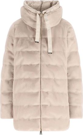 Herno Stijlvolle Jassen Collectie - Dames - Gewatteerde jassen - Beige - S - Jassen