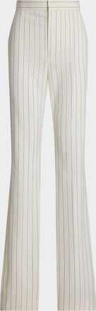 Ralph Lauren Collection Neeva Ropestripe Bootcut Suiting Pants
