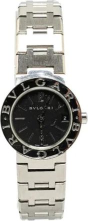 Bulgari Pre-owned Stainless Steel watches - Dames - Vintage Horloges - Zwart - ONE Size - Vintage