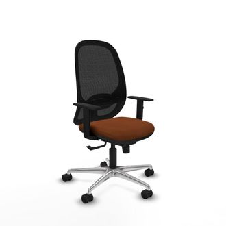 Piqueras y Crespo Silla De Oficina Piqueras Y Crespo Cilanco Negro Malla Y Cuero Sint&eacute;tico