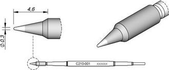 JBC Cartucho Punta Conica 0,3mm T210 Jbc