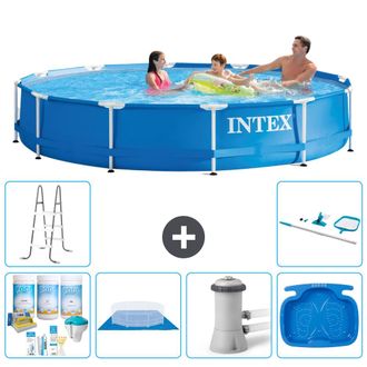 Intex Piscina Con Estructura Redonda - 366x76 Cm - 7-piezas S21011