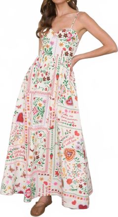 Moon River Womens Printed Midi Dress In Multi