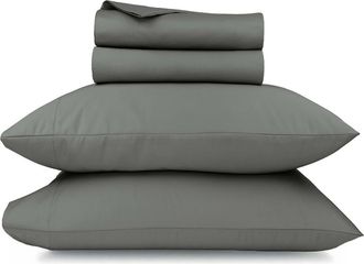 California Design Den Grand Indulgence 1000 Thread Count 100% Cotton Sateen Sheet Set in Grey at Nordstrom, Size Queen