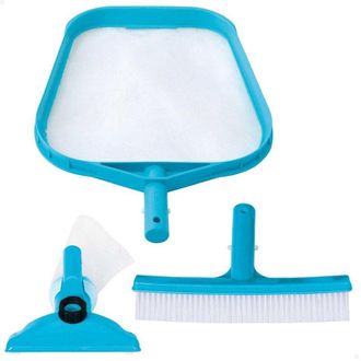 Trade Shop Trade Shop - Set Di Pulizia Basic Per Piscina Retina Spazzola Testa Aspiratrice Vacuum 29056