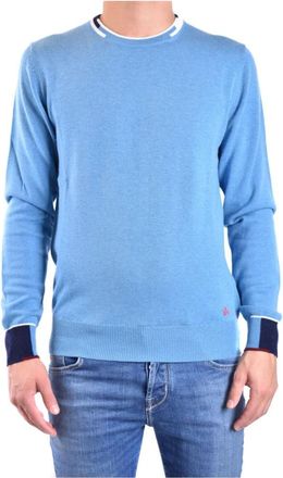 Peuterey Stijlvolle Gebreide Collectie voor Alle Seizoenen - Heren - Ronde hals truien - Blauw - 2XL - Truien & Vesten