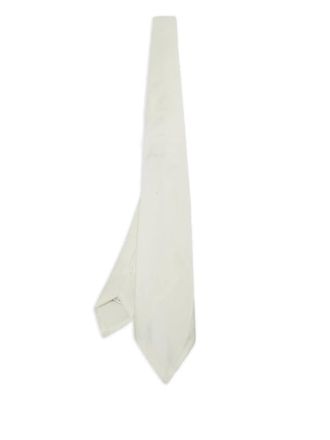 Dolce & Gabbana Puntige stropdas - Wit