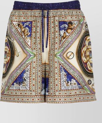 Casablanca silk printed tailored shorts