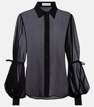 Nina Ricci Sheer silk blouse