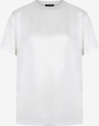 Fabiana Filippi T-Shirt aus Satin und Strick