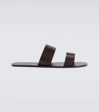Saint Laurent Babylone leather sandals