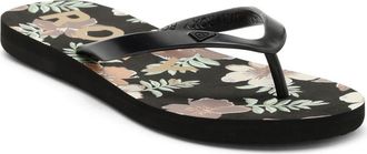 Roxy Tahiti VII Flip Flop in Black Multi at Nordstrom Rack, Size 11