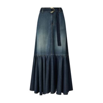 Pinko Denim Skirts, female, Blue, Size: 2XS Guardiano PJC