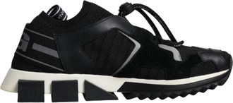 Dolce & Gabbana Zwart Witte Logo Sorrento Heren Sneakers Schoenen