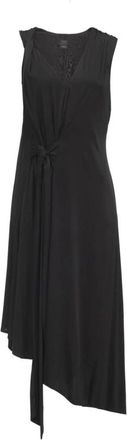 Pinko Glanzende Jersey Jurk - Dames - Casual kleedjes - Zwart - S - Kleedjes