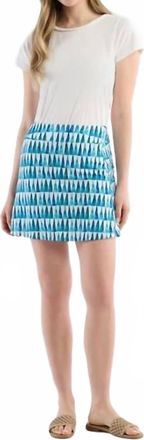 Hatley Printed Skorts In Painted Triangles