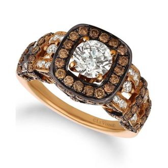 Le Vian Ladies Bridal Rings set in 14K Strawberry Gold