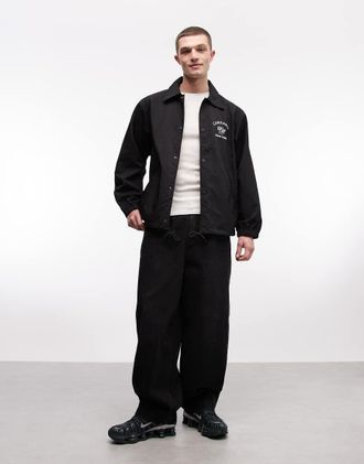 Carhartt Work in Progress Eightynine - Giacca coach nera con logo-Nero