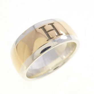 Herm&egrave;s Yellow Gold (18K) Silver 925 Band Ring (Pre-Owned)