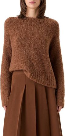 Akris Cashmere & Silk Boucl&eacute; Sweater in Vicuna at Nordstrom, Size 10