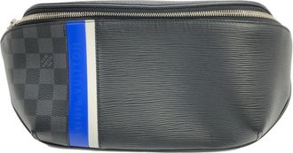 Louis Vuitton Black Coated Canvas Leather Shoulder Bag (Pre-Owned)