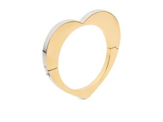 Kate Spade New York Geo Pop Heart Bangle Womens Bracelet Gold Silver, Brass